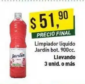 Supermercados Damesco Jardin Limpiador Liquido Bot. 900cc. oferta