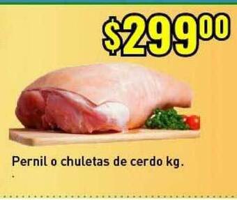 Supermercados Damesco Pernil O Chuletas De Cerdo Kg. oferta