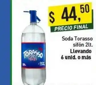 Supermercados Damesco Torasso Soda Sifon 2lt. oferta