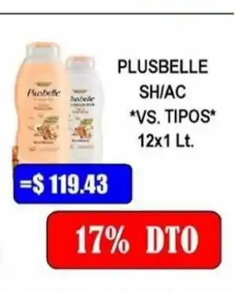 Dulcenter Plusbelle SH-AC VS. Tipos 12x1 Lt oferta