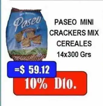 Paseo Mini Crackers Mix Cereales 14x300 Grs