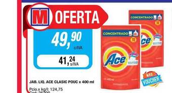 Maxiconsumo Jab. Liq. Ace Clasic Pouc X 400ml oferta