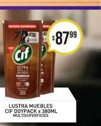 Arcoiris Supermercados Cif Lustra Muebles Doypack X 380ml oferta