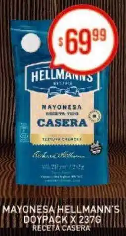 Arcoiris Supermercados Mayonesa Hellmann's Doypack X 237g Receta Casera oferta