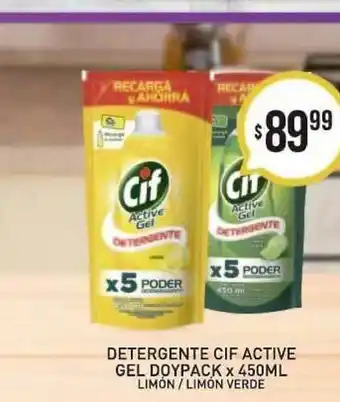 Arcoiris Supermercados Cif Detergente Active Gel Doypack X 450ml oferta
