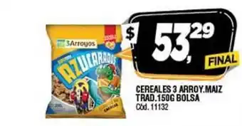 Supermercados Yaguar Cereales 3 Arroy. Maiz Trad. 150g oferta