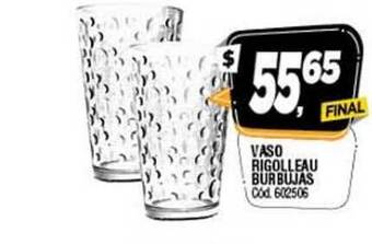 Supermercados Yaguar Vaso Rigolleau Burbujas oferta