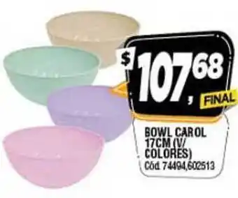 Supermercados Yaguar Bowl Carol 17cm (v-colores) oferta