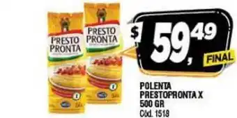 Supermercados Yaguar Polenta Prestopronta X 500gr oferta