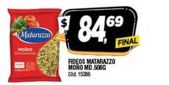 Supermercados Yaguar Fideos Matarazzo Mono Md. 500g oferta