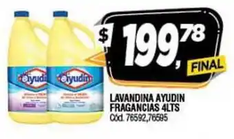 Supermercados Yaguar Lavandina Ayudin Fragancias 4lts oferta