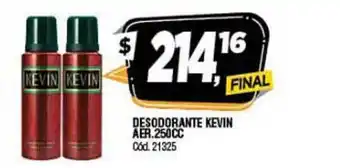 Supermercados Yaguar Desodorante Kevin Aer. 250cc oferta