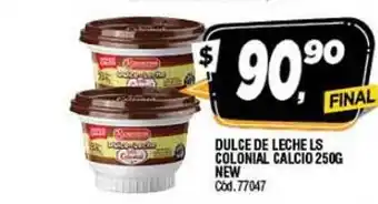 Supermercados Yaguar Dulce De Leche Ls Colonial Calcio 250g New oferta