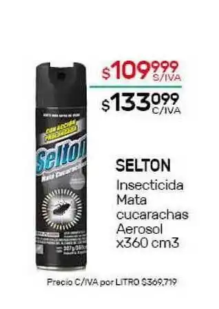 Nini Mayorista Selton Insecticida Mata Cucaranchas Aerosol x 360cm3 oferta