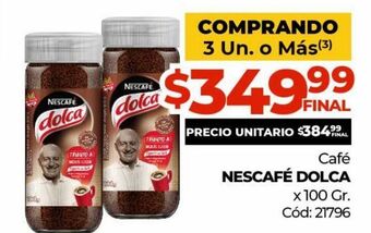 Diarco Cafe nescafé dolca 100g oferta