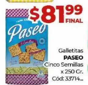 Diarco Galletas paseo cinco semillas 250g oferta