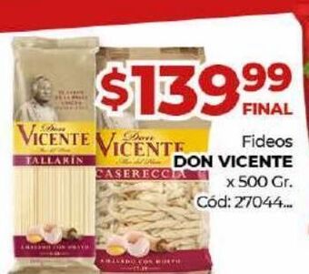 Diarco Fideos don vicente 500g oferta
