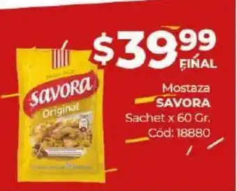Diarco Mostaza savora sachet 60g oferta