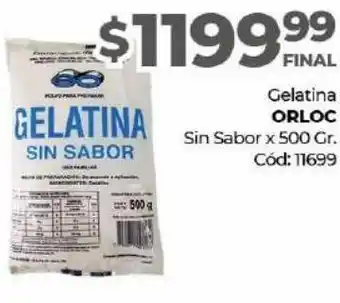 Diarco Gelatina orloc sin sabor 500g oferta