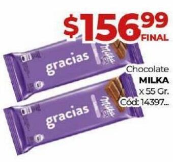Diarco Chocolate milka x 55g oferta