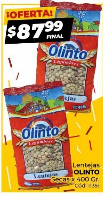 Diarco Lentejas olinto secas 400g oferta