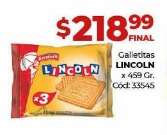 Diarco Galletas lincoln 459g oferta