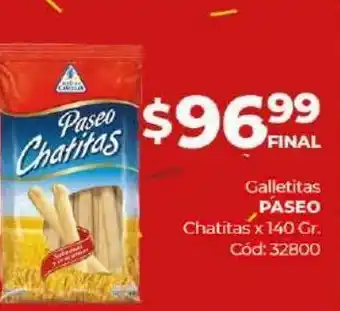 Diarco Galletas paseo chatitas x 140g oferta