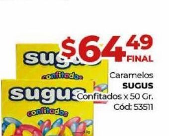 Diarco Caramelos sugus confitados x 50g oferta