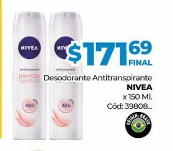 Diarco Desodorante antitranspirante nivea x 150ml oferta