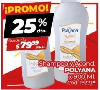 Diarco Shampoo y acondicionador polyana x 900ml oferta