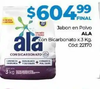 Diarco Jabón en polvo ala con bicarbonato 3kg oferta