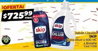 Diarco Jabón líquido skip para diluir x 500ml oferta