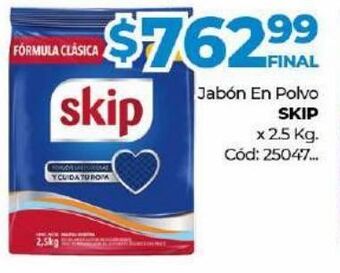 Diarco Jabón en polvo skip x 2,5kg oferta