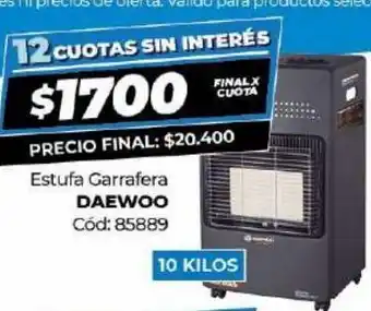Diarco Estufa garrafera daewoo oferta