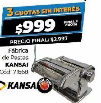 Diarco Fabrica de pasta kansai oferta