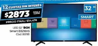 Diarco Smart tv led 32" bgh oferta