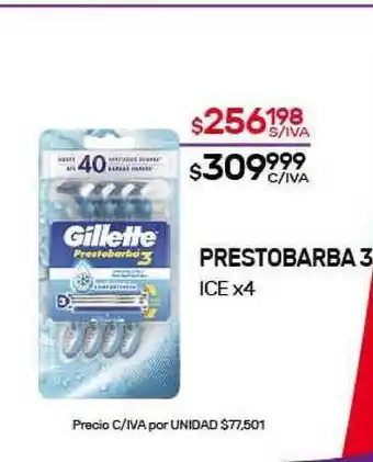 Nini Mayorista Prestobarba 3 Ice X4 oferta