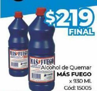 Diarco Alcohol de quemar más fuego x 930ml oferta