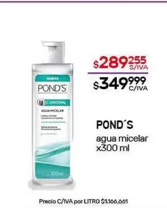 Nini Mayorista Pond's Agua Micelar x 300ml oferta