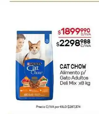 Nini Mayorista Cat Chow Alimento P Gato Adultos Deli Mix X8 Kg oferta