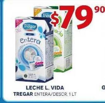 Yaguane Supermercados Leche L. Vida Tregar oferta