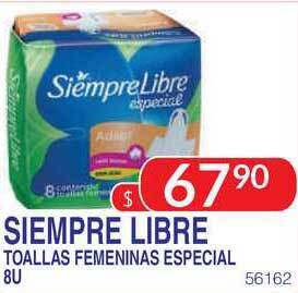 Masivos Siempre Libre Toallas Femeninas Especial 8U oferta