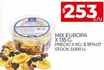 Supermercados DIA Mix Europa x 135 g oferta