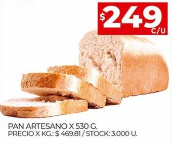 Supermercados DIA Pan Artesano x 530 g oferta