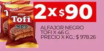 Alfajor Negro Tofi x 46g