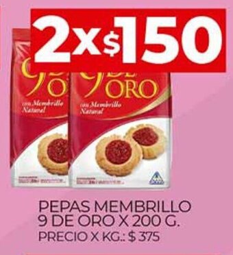 Supermercados DIA Pepas Membrillo 9 De Oro x 200g oferta