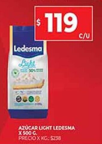 Supermercados DIA Azúcar Light Ledesma x 500g oferta