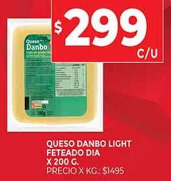 Supermercados DIA Queso Danbo Light Feteado Dia x 200g oferta