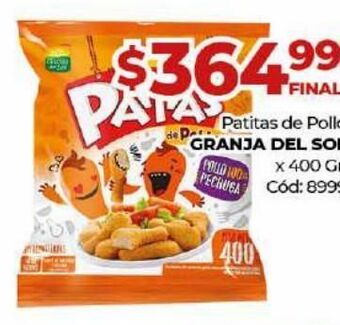 Diarco Patitas de pollo granja del sol oferta