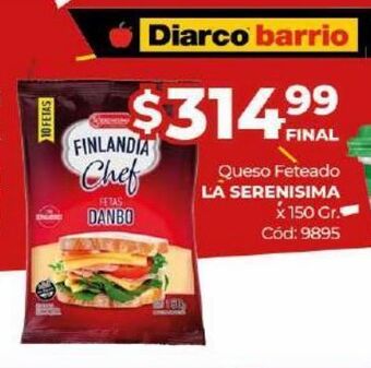 Diarco Queso feteado la serenísima oferta